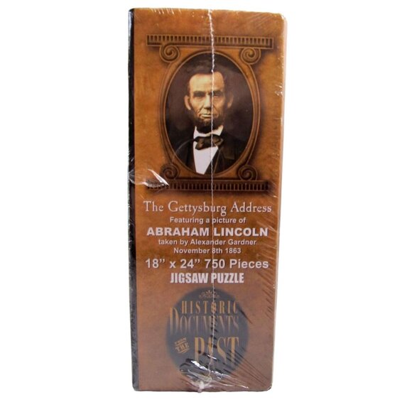 Historic Documents of the Past Gettysburg Address Puzzle (Abraham Lincoln) New - Picture 4 of 5
